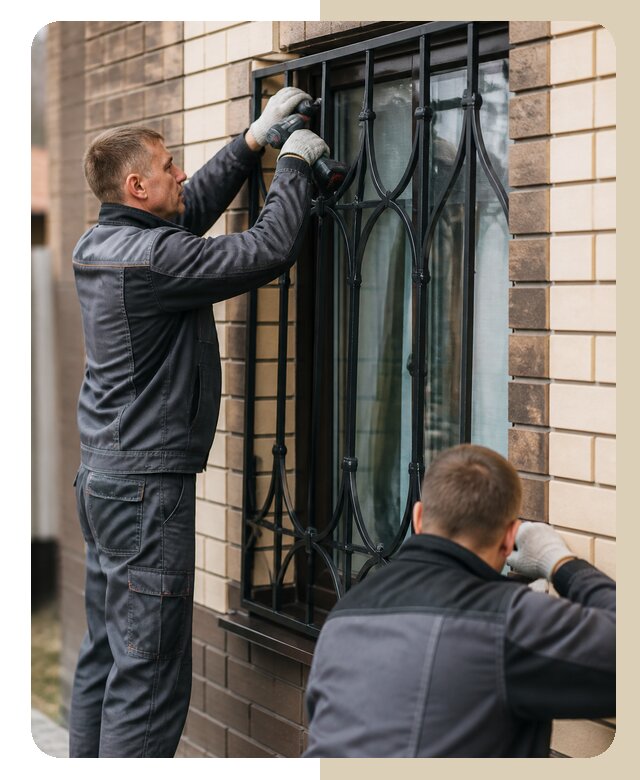 Установка решеток в дом в Октябрьском по цене от 3625 р. | Дверной